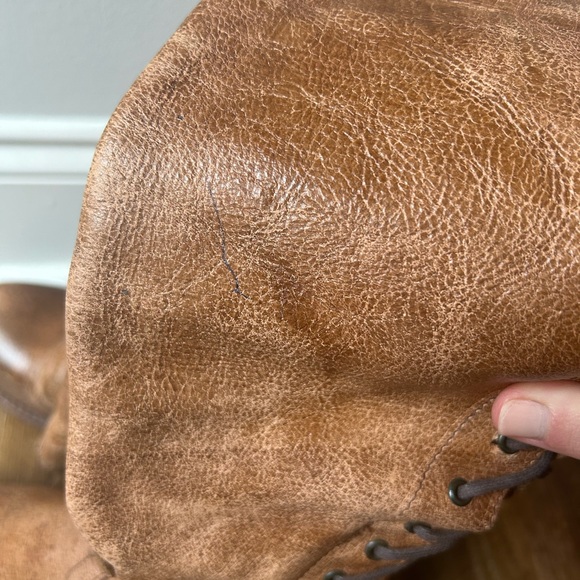 Bed Stu Tan Leather Lace-Up Boots - Picture 4 of 4